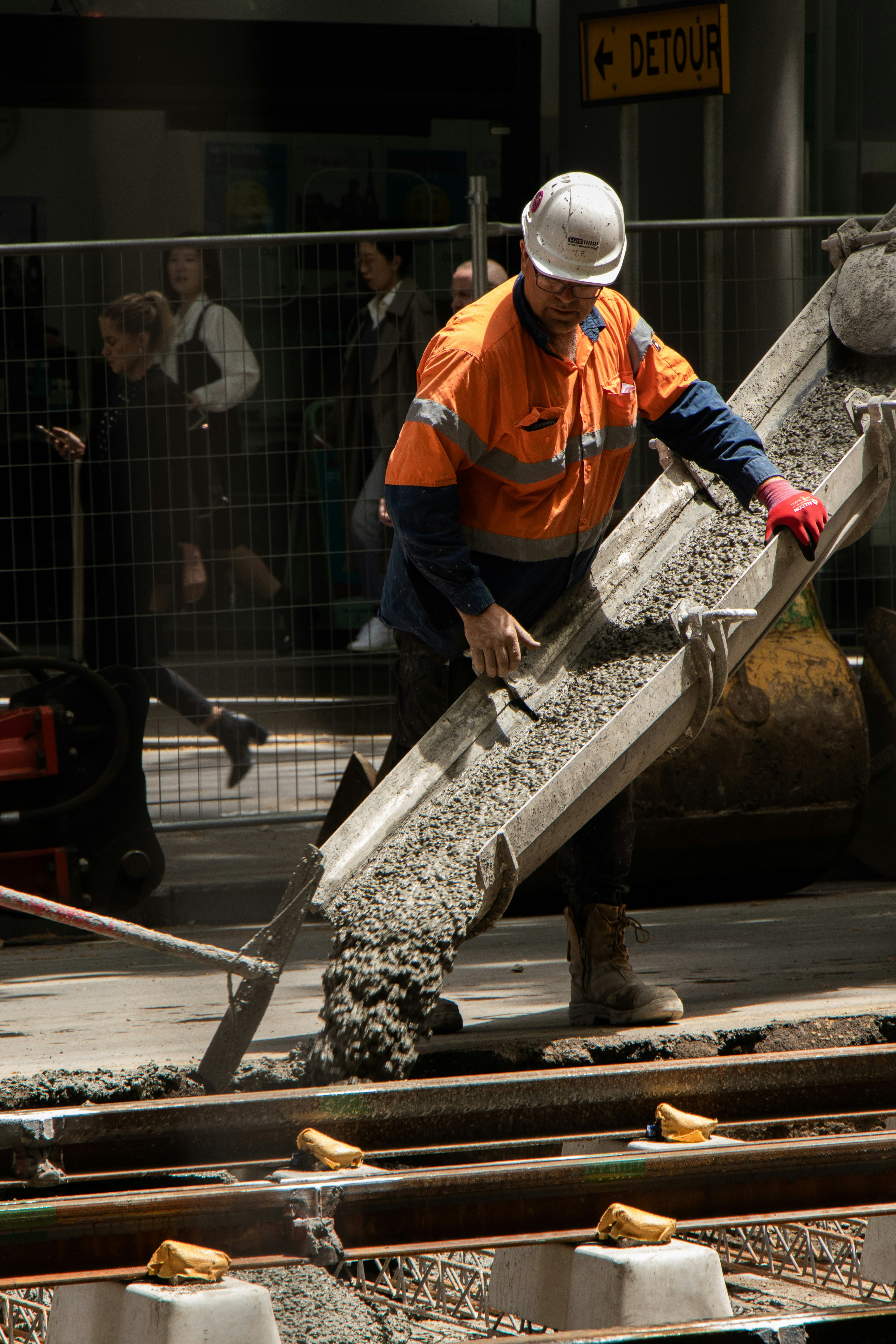 Contractor on the job